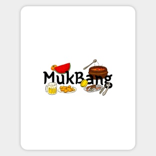 Funny Minhwa: MukBang (Korean traditional/folk art) Sticker